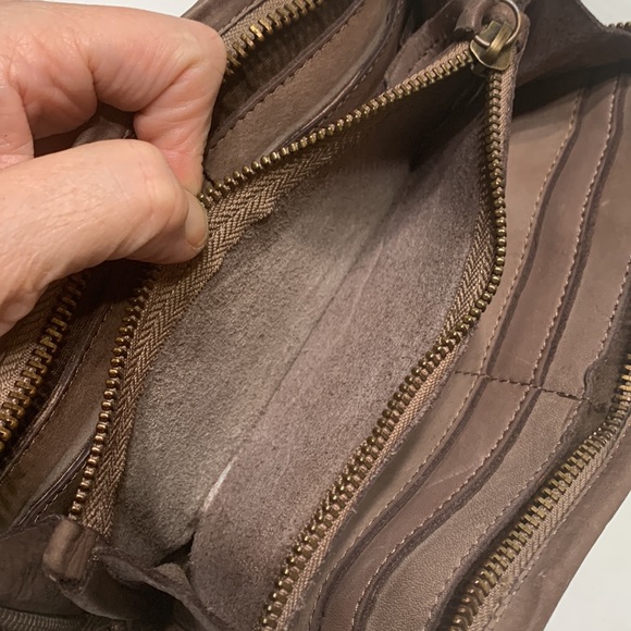 Boho studded leather wallet or clutch - Picture 8 of 15